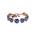 Cushion Cut Bracelet in Sun-Kissed "Plum" *Custom*