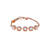 Petite Five Stone Chain Bracelet in Sun-Kissed "Peach" *Custom*