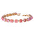 Medium Classic Crystal Bracelet in "Rose Quartz" *Custom*