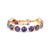 Large Everyday Round Bracelet "Amethyst" *Custom*