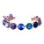 Large Everyday Rivoli Bracelet "Electric Blue" *Custom*