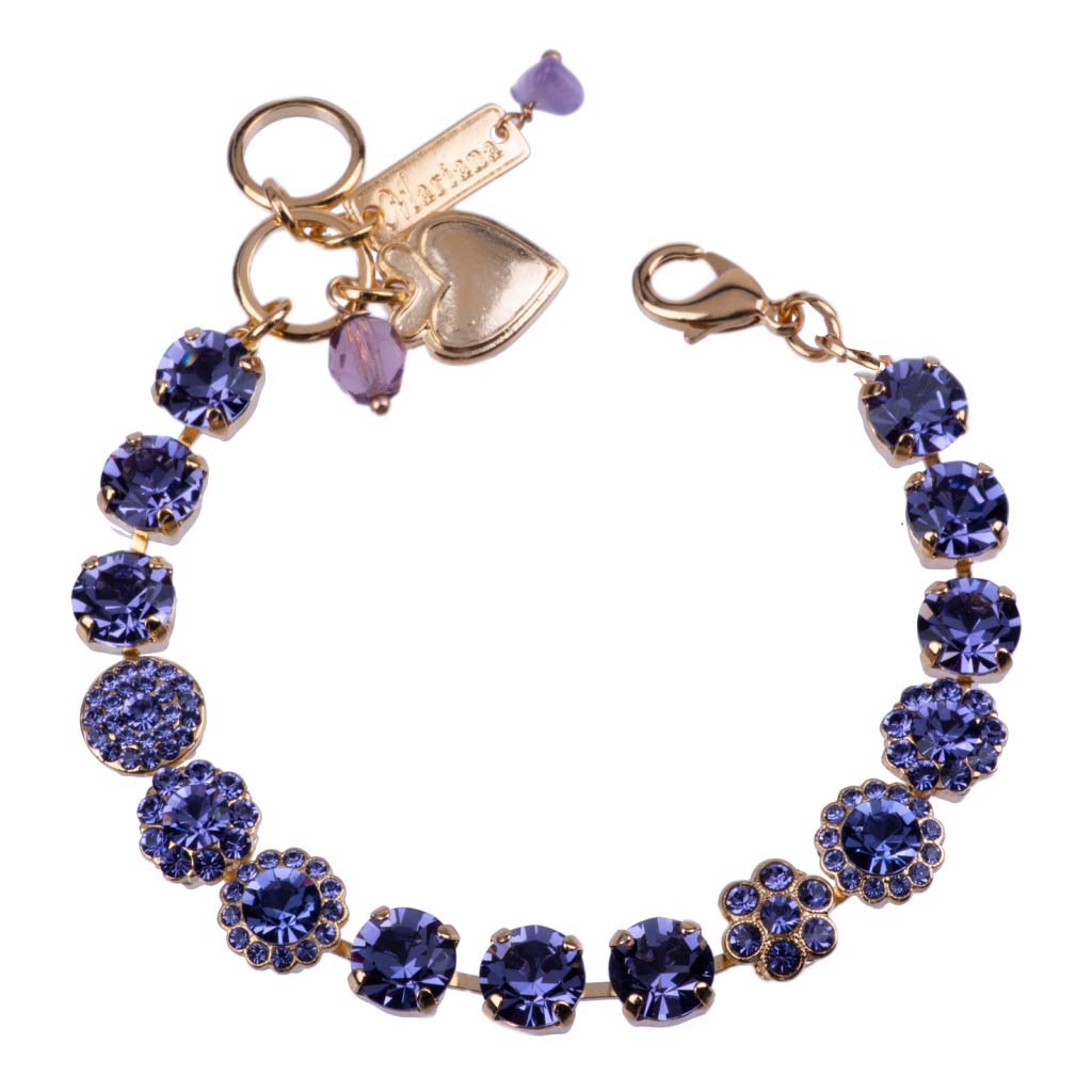 Medium Rosette Bracelet in "Tanzanite" *Custom*