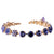 Medium Rosette Bracelet in "Tanzanite" *Custom*