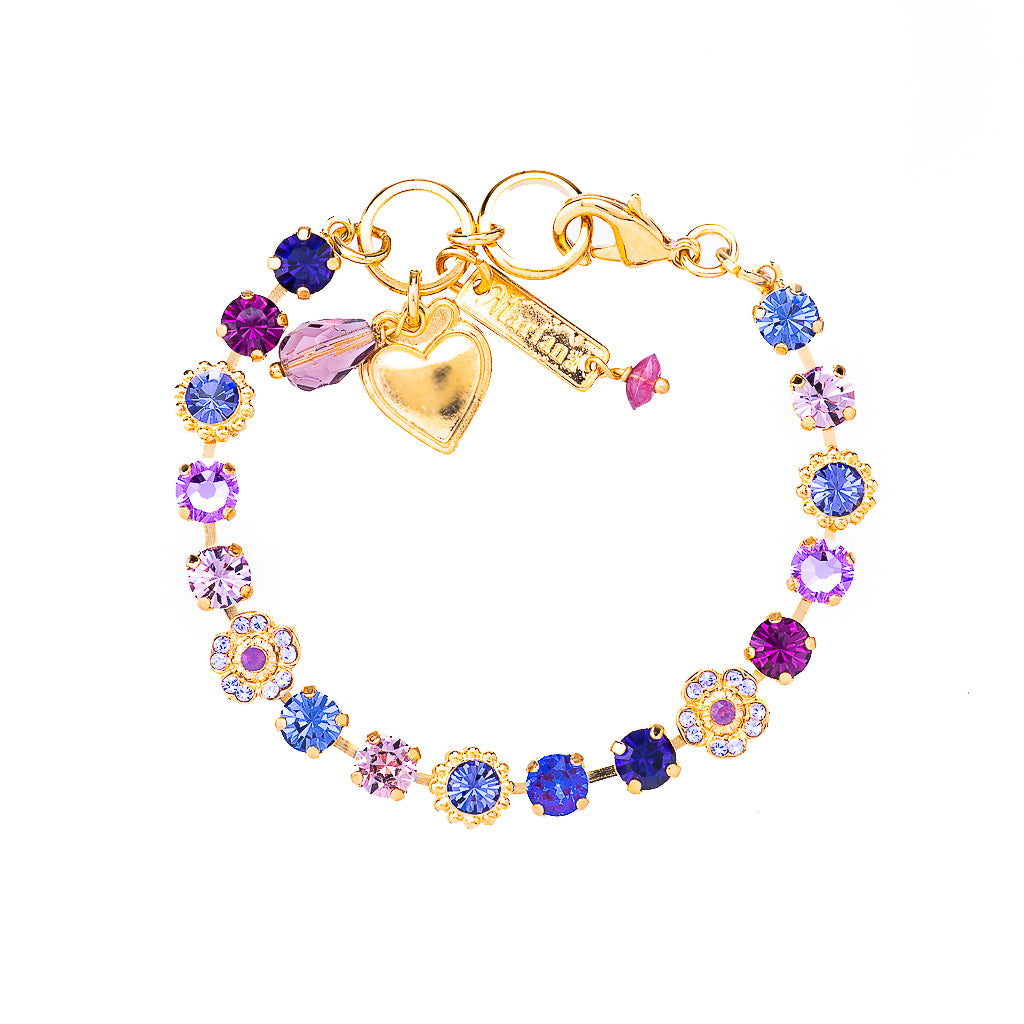 Small Flower Cluster Bracelet in "Wildberry" *Custom*