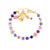 Small Flower Cluster Bracelet in "Wildberry" *Custom*