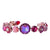 Large Elemental Bracelet with Cushion Halo in "Roxanne" *Custom*