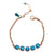 Medium Five Stone Chain Bracelet in "Sun-Kissed Aqua" *Custom*