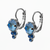 Medium Trio Cluster Leverback Earrings in Sun-Kissed "Ocean" *Preorder*
