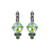 Medium Trio Cluster Leverback Earrings in Sun-Kissed "Peridot" *Custom*