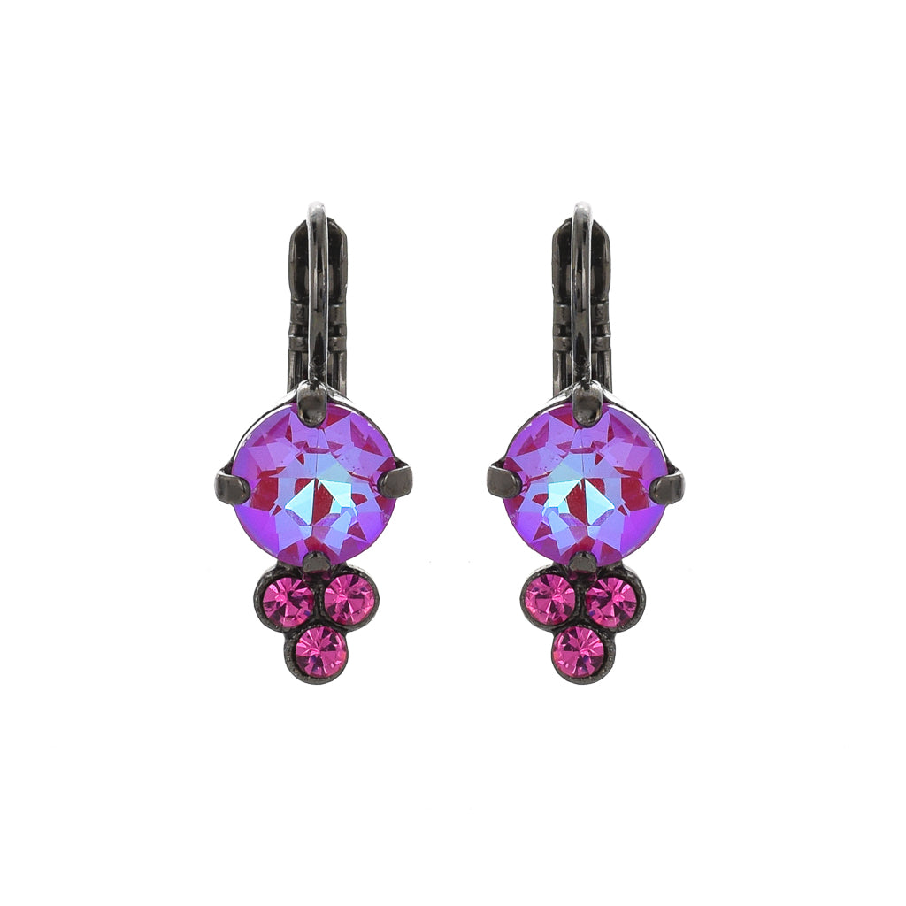 Medium Trio Cluster Leverback Earrings in  Sun-kissed "Blush" *Preorder*