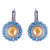 Large Halo Disc Leverback Earrings in "Pretty Woman" *Custom*