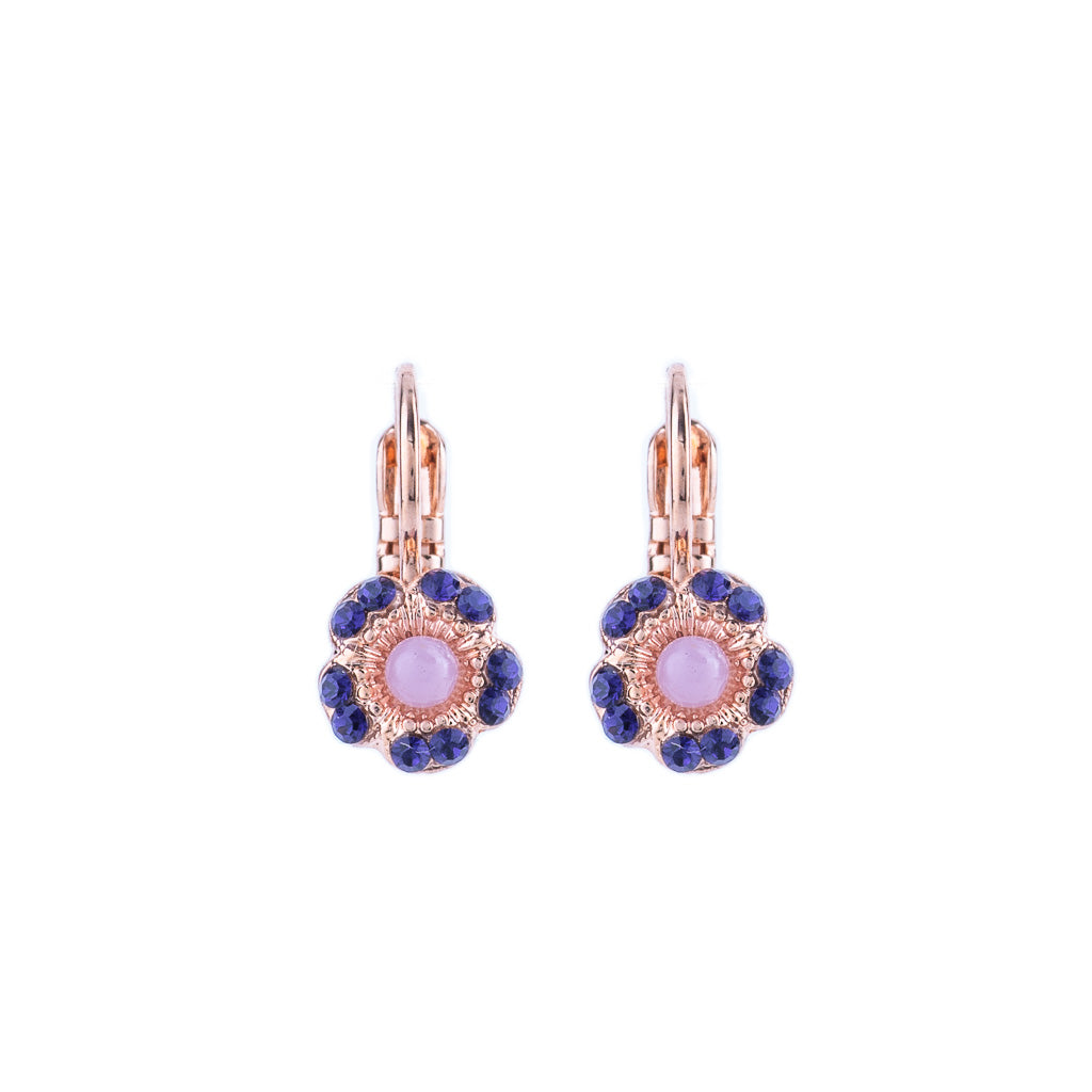 Petite Petunia Leverback Earrings in "Wildberry" *Custom*