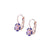 Petite Petunia Leverback Earrings in "Wildberry" *Custom*