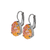 Pear Leverback Earrings in Sun-Kissed "Peach" *Custom*