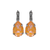 Pear Leverback Earrings in Sun-Kissed "Peach" *Custom*