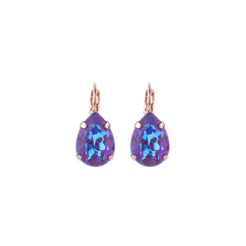 Pear Leverback Earrings in Sun-Kissed Plum *Preorder*