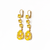 Fun Finds Round and Pear Leverback Earrings in Sun-Kissed "Sunshine" *Custom*