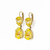 Extra Luxurious Double Pear Leverback Earrings in Sun-Kissed "Sunshine" *Custom*