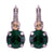 Large Double Stone Leverback Earrings in "Circle of Life" *Custom*