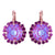 Cushion Cut Cluster Leverback Earrings in "Roxanne" *Custom*