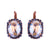 Extra Luxurious Oval Halo Leverback Earrings in "Dancing in the Moonlight" *Custom*