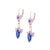 Ornate Marquise & Flower Dangle Earrings in "Wildberry" *Custom*