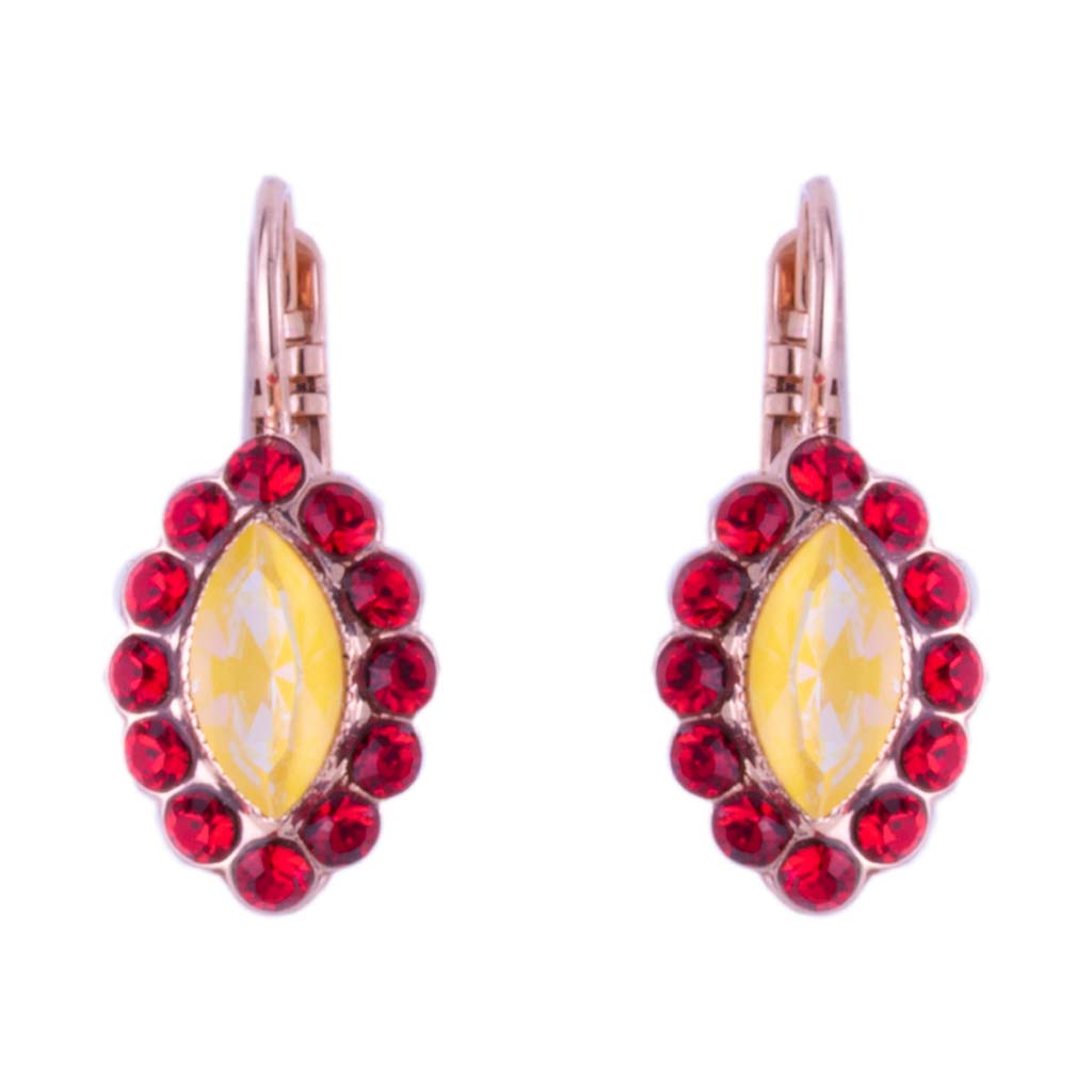 Marquise Halo Leverback Earrings in "Pretty Woman" *Custom*