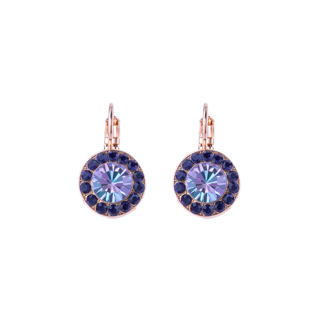 Large Halo Leverback Earrings in "Wildberry" *Custom*
