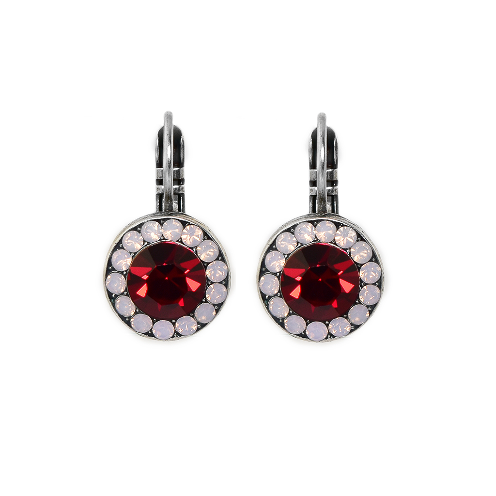Large Halo Leverback Earrings in "True Romance" *Custom*