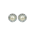Large Halo Post Earrings in Ivory *Custom*