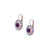 Large Daisy Leverback Earrings in "Wildberry" *Custom*