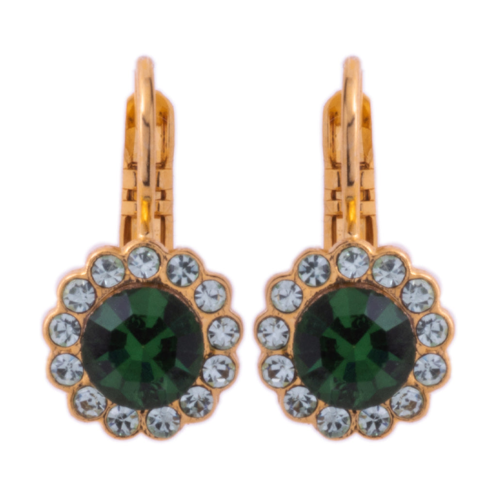 Medium Rosette Leverback Earrings in "Circle of Life" *Custom*