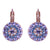 Pavé Leverback Earrings in "Electric Blue" *Custom*