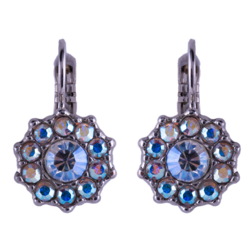 Large Rosette Leverback Earrings in "Winds of Change" *Custom*