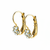 Petite Flower Leverback Earrings in "Crystal Moonlight"  *Custom*