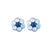 Petite Flower Post Earrings *Choose Your Color* - Rhodium
