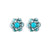 Petite Flower Post Earrings *Choose Your Color* - Rhodium