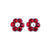 Petite Flower Post Earrings *Choose Your Color* - Rhodium