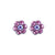 Petite Flower Post Earrings *Choose Your Color* - Rhodium
