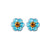 Petite Flower Post Earrings *Choose Your Color* - Rhodium