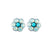Petite Flower Post Earrings *Choose Your Color* - Rhodium