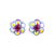 Petite Flower Post Earrings *Choose Your Color* - Rhodium