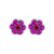 Petite Flower Post Earrings *Choose Your Color* - Rhodium
