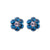 Petite Flower Post Earrings *Choose Your Color* - Rhodium