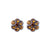 Petite Flower Post Earrings *Choose Your Color* - Rhodium