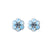 Petite Flower Post Earrings *Choose Your Color* - Rhodium