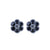 Petite Flower Post Earrings *Choose Your Color* - Rhodium