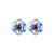 Petite Flower Post Earrings *Choose Your Color* - Rhodium