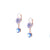 Petite Flower Dangle Leverback Earrings "Wildberry"  *Custom*