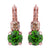 Medium Double Stone Leverback Earrings in "Circle of Life" *Custom*